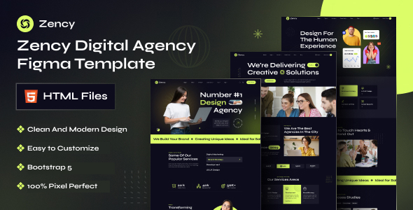 Zency – Business Agency & Startup HTML Template – 0 Sold!