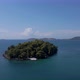 Exotic small island full of trees aerial - VideoHive Item for Sale