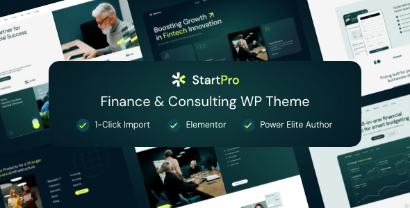 StartPro - Finance and Consulting WordPress Theme