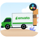 Delivery Service Truck Explainer for DaVinci Resolve - VideoHive Item for Sale