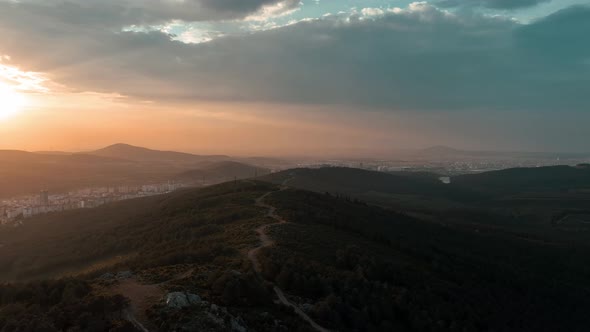 path between mountains