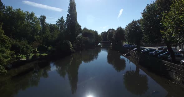 Stone bridge in Brantome