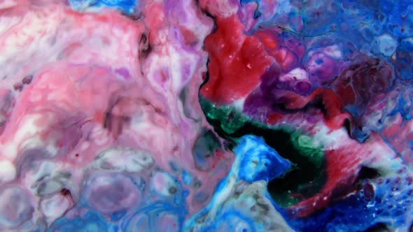 Abstract Colors And Paint Swirling Background Spread Texture