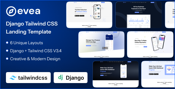 Evea - Django 5 Landing Page Template