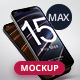 Phone 15 Pro Max Mockup - GraphicRiver Item for Sale
