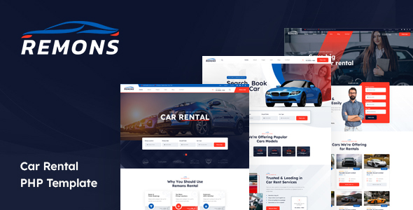 Remons – Car Rental PHP Template – 0 Sold!