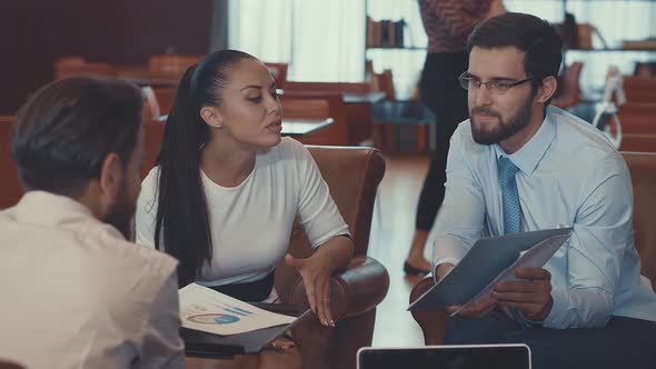 Young people in coworking