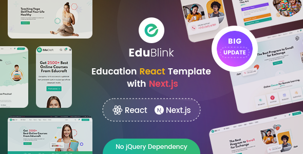 EduBlink - Online Learning React Education Template