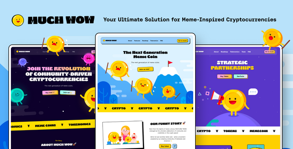 MuchWow – Meme coin ICO and Crypto Template – 0 Sold!