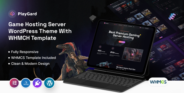 Playgard - Game Hosting Server with WHMCS WordPress Theme