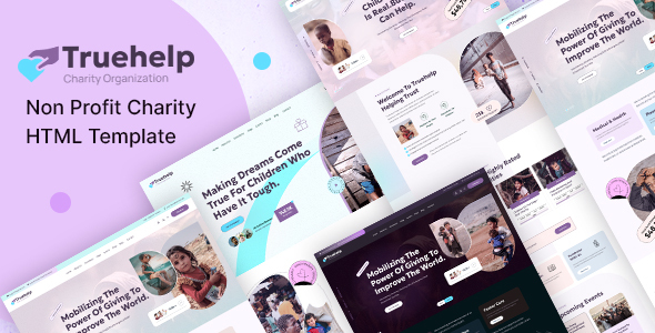 Truehelp – Non Profit Charity HTML Template – 0 Sold!