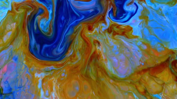 Abstract Colorful Sacral Liquid Waves Texture 723