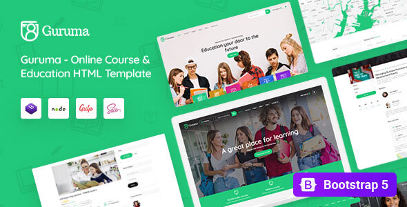 Guruma - Online Course & Education HTML Template