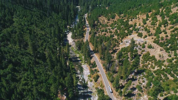 Highway & River Aerial