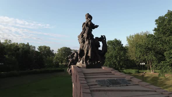 Kyiv, Ukraine: Babi Yar. Memorial Mass Murder of Jews. Aerial View