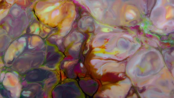 Psychedelic Color Spreading Paint Swirling And Explosion