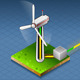Isometric Wind Turbine that Produces Energy - VideoHive Item for Sale