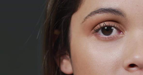 Close up of a Caucasian woman eye