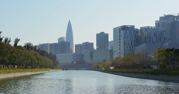 Business district in Shenzhen