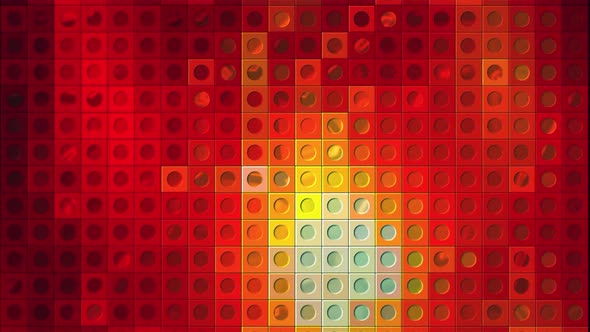 Colorful mosaic background of squares and dots