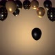 Golden and black festive balloons rise up - VideoHive Item for Sale