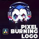 Pixel Burning Logo for DaVinci Resolve - VideoHive Item for Sale