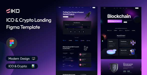 IKO – ICO & Crypto Figma Template – 0 Sold!
