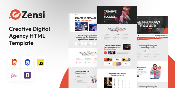 Ezensi - Creative Digital Agency HTML Template