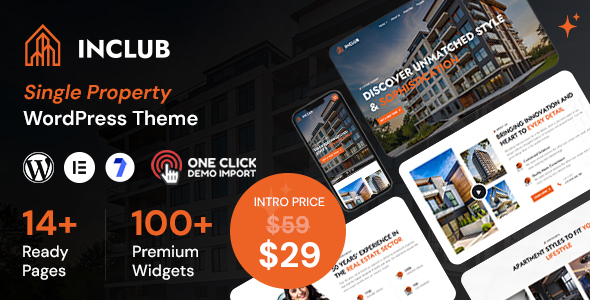 Inclub – Single Property WordPress Theme – 0 Sold!