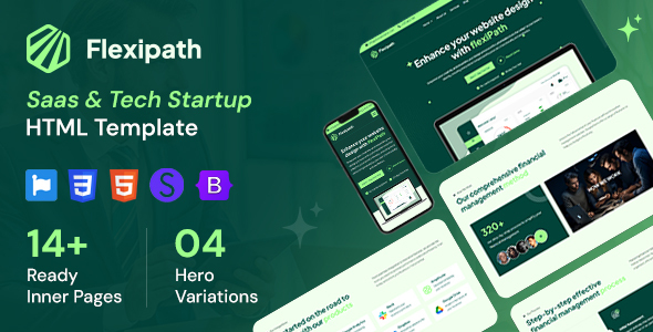 Flexipath – Saas and Tech Startup HTML Template – 0 Sold!