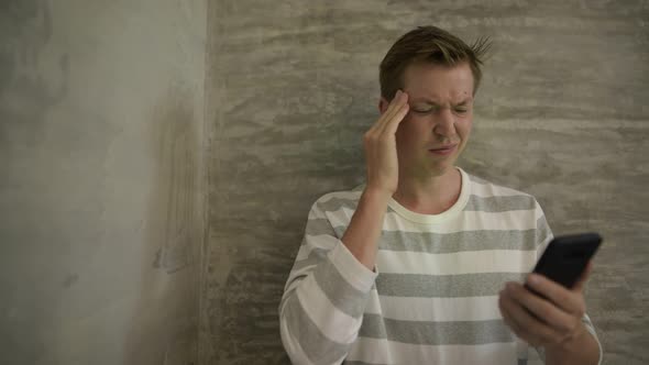 Young Handsome Scandinavian Man at Home