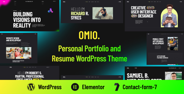 Omio – Personal Portfolio WordPress Theme – 0 Sold!