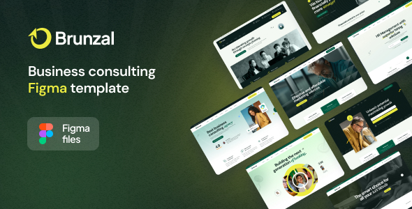 Brunzal – Business Consulting Figma Template – 0 Sold!