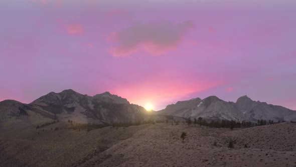 Beautiful Pink and Purple Sky at Sunset