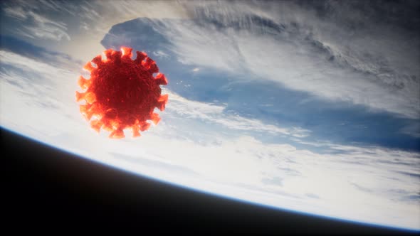 Coronavirus COVID19 on the Earth Orbit alt