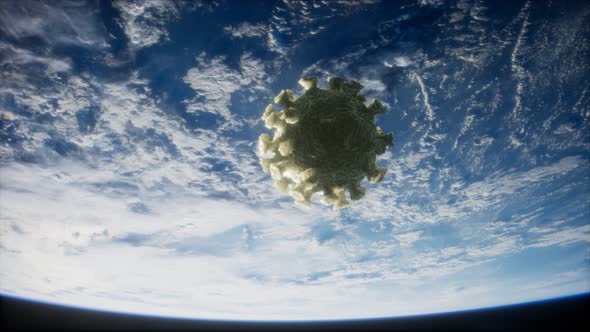 Coronavirus COVID-19 on the Earth Orbit alt