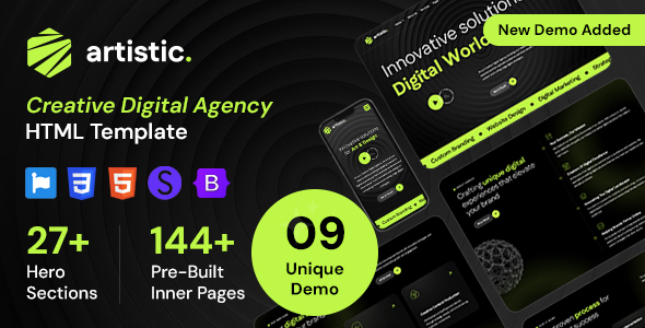 Artistic - Digital Marketing Agency and SEO HTML Template