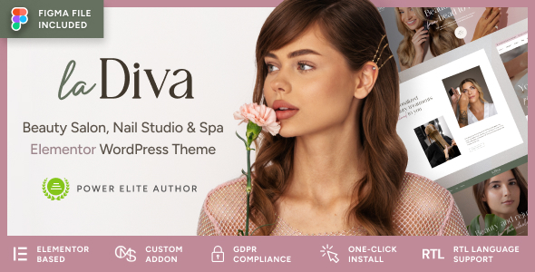 La Diva - Beauty Salon & Spa WordPress Theme