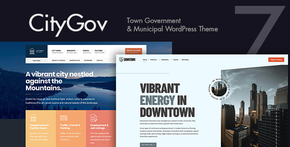 CityGov - City Government & Municipal WordPress Theme