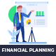 Financial Planning Animated Illustration | After Effects - VideoHive Item for Sale