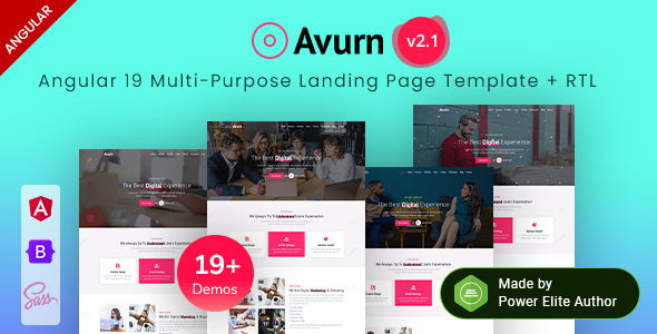 Avurn - Angular 19 Multipurpose Landing Page Collections with SSR