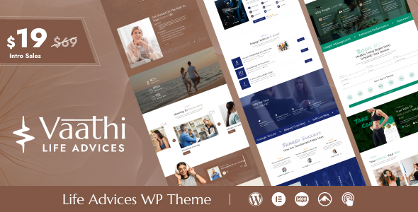 Vaathi – Life Coach & Mentor WordPress Theme – 0 Sold!