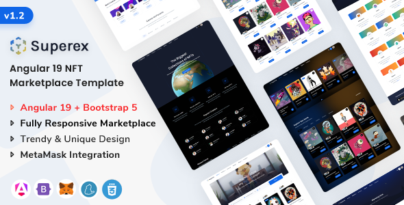 Superex - Angular 19 NFT Marketplace Tempate