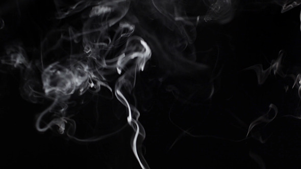 Smoke On A Black Background