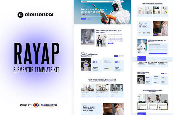 Rayap – Pest Control Elementor Pro Template Kit – 0 Sold!