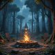 Haunted Forest Campfire