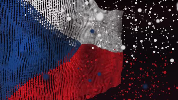 Czech Flag Particle Animation