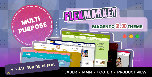 FlexMarket – Multipurpose Responsive Magento 2 Theme – 0 Sold!