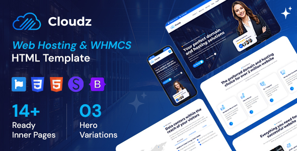 Cloudz – Web Hosting & WHMCS HTML Template – 0 Sold!