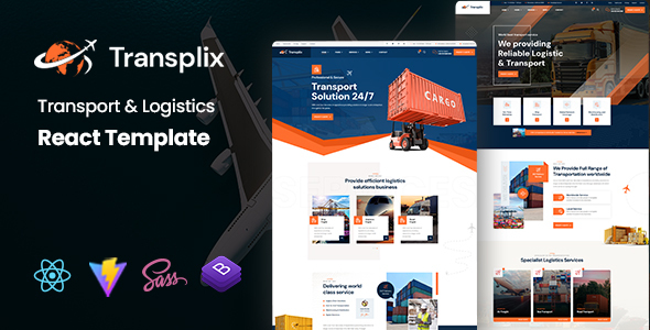 Transplix – Transport & Logistics React Template – 0 Sold!